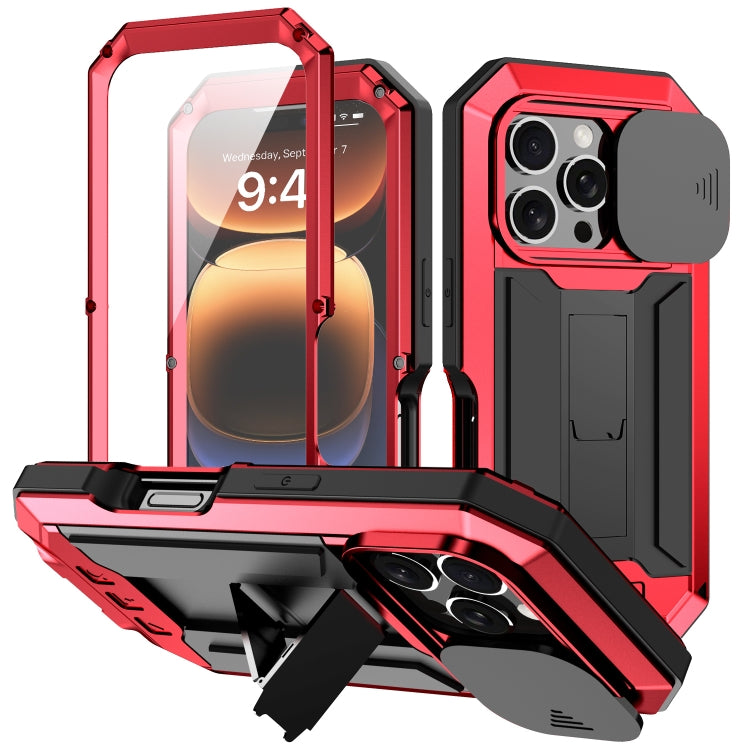 جراب هاتف R-JUST بحامل كاميرا منزلقة IP54 Life مقاوم للماء، مناسب لأجهزة iPhone 16e وiPhone 16 Pro Max وiPhone 16 Pro وiPhone 16 Plus وiPhone 16 وiPhone 15 Pro Max وiPhone 15 Pro وiPhone 15 Plus وiPhone 15