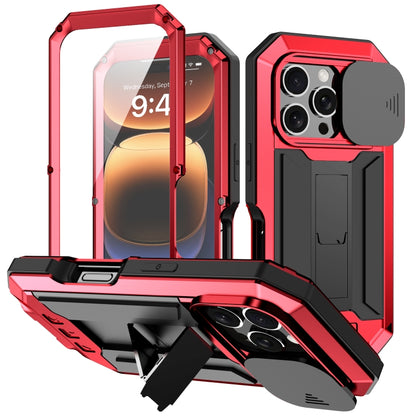 جراب هاتف R-JUST بحامل كاميرا منزلقة IP54 Life مقاوم للماء، مناسب لأجهزة iPhone 16e وiPhone 16 Pro Max وiPhone 16 Pro وiPhone 16 Plus وiPhone 16 وiPhone 15 Pro Max وiPhone 15 Pro وiPhone 15 Plus وiPhone 15