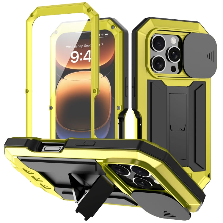 جراب هاتف R-JUST بحامل كاميرا منزلقة IP54 Life مقاوم للماء، مناسب لأجهزة iPhone 16e وiPhone 16 Pro Max وiPhone 16 Pro وiPhone 16 Plus وiPhone 16 وiPhone 15 Pro Max وiPhone 15 Pro وiPhone 15 Plus وiPhone 15