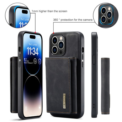 DG.MING M1 Series 3-Fold Multi Card Wallet Leather Phone Case