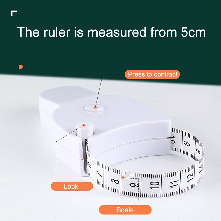 Automatic Precision Waist Measurement Ruler, Random Color