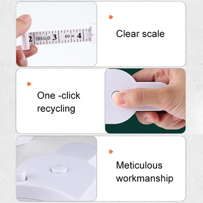 Automatic Precision Waist Measurement Ruler, Random Color