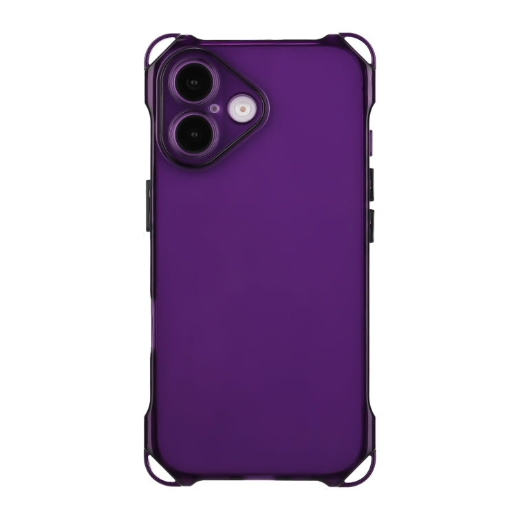 جراب هاتف TPU مقاوم للصدمات بأربع زوايا، لهاتف iPhone 16 Pro Max، وiPhone 16 Pro، وiPhone 16 Plus، وiPhone 16