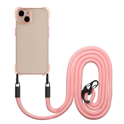 Four-corner Shockproof TPU Phone Case with Lanyard, For iPhone 15 Pro Max, For iPhone 15 Pro, For iPhone 15 Plus, For iPhone 15