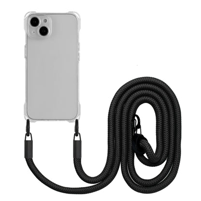 Four-corner Shockproof TPU Phone Case with Lanyard, For iPhone 15 Pro Max, For iPhone 15 Pro, For iPhone 15 Plus, For iPhone 15