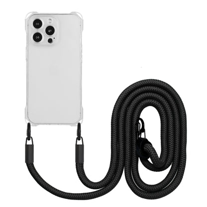 Four-corner Shockproof TPU Phone Case with Lanyard, For iPhone 12 Pro Max, For iPhone 12 Pro, For iPhone 11 Pro Max, For iPhone 11