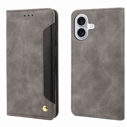 Skin Feel Splicing Leather Phone Case