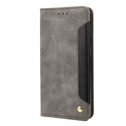 Skin Feel Splicing Leather Phone Case