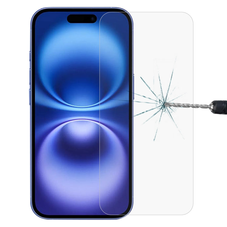 غشاء زجاجي مقوى 9H 2.5D بسمك 0.26 مم، مناسب لهاتف iPhone 16 Pro Max، وiPhone 16 Pro، وiPhone 16 Plus، وiPhone 16، وiPhone 15 Plus / 15 Pro Max، وiPhone 15 / 15 Pro