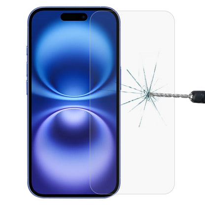 غشاء زجاجي مقوى 9H 2.5D بسمك 0.26 مم، مناسب لهاتف iPhone 16 Pro Max، وiPhone 16 Pro، وiPhone 16 Plus، وiPhone 16، وiPhone 15 Plus / 15 Pro Max، وiPhone 15 / 15 Pro