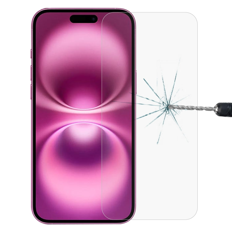 غشاء زجاجي مقوى 9H 2.5D بسمك 0.26 مم، مناسب لهاتف iPhone 16 Pro Max، وiPhone 16 Pro، وiPhone 16 Plus، وiPhone 16، وiPhone 15 Plus / 15 Pro Max، وiPhone 15 / 15 Pro