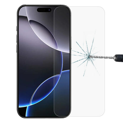 غشاء زجاجي مقوى 9H 2.5D بسمك 0.26 مم، مناسب لهاتف iPhone 16 Pro Max، وiPhone 16 Pro، وiPhone 16 Plus، وiPhone 16، وiPhone 15 Plus / 15 Pro Max، وiPhone 15 / 15 Pro