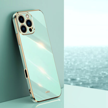 XINLI Straight Edge 6D Electroplate TPU Phone Case