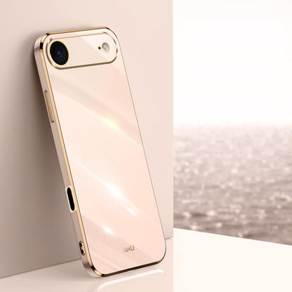 XINLI Straight Edge 6D Electroplate TPU Phone Case