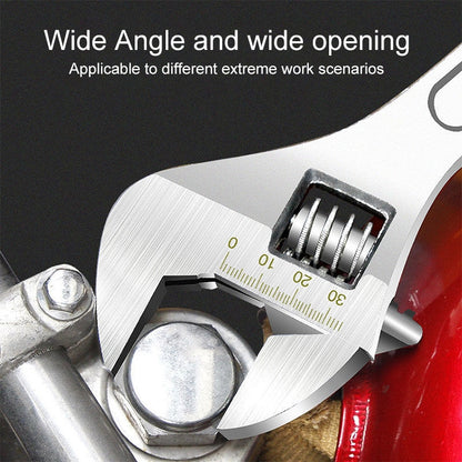 Adjustable Wrench Overall Quenched Finely Polished Chrome Plated Manual Huhui Adjustable Wrench Handle, 8 inch, 12 inch