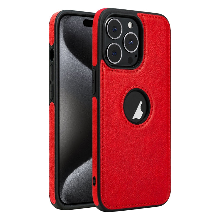 جراب هاتف بخياطة جلدية، مناسب لأجهزة iPhone 15 Pro Max وiPhone 15 Pro وiPhone 15 Plus وiPhone 15