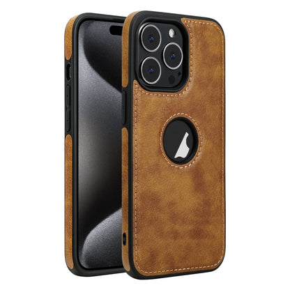 جراب هاتف بخياطة جلدية، مناسب لأجهزة iPhone 15 Pro Max وiPhone 15 Pro وiPhone 15 Plus وiPhone 15