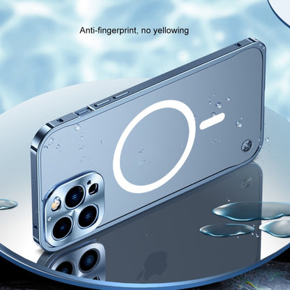 جراب MagSafe مقاوم للصدمات بإطار معدني من البولي كربونات غير اللامع، مناسب لأجهزة iPhone 15 Pro Max وiPhone 15 Pro وiPhone 15 Plus وiPhone 15