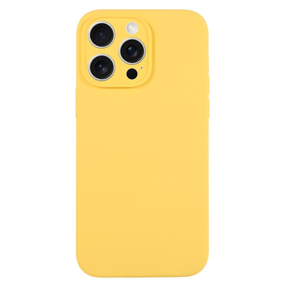 جراب هاتف من السيليكون السائل بلون نقي ومسام دقيقة، مناسب لهاتف iPhone 15 Pro