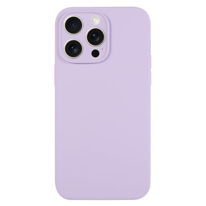 جراب هاتف من السيليكون السائل بلون نقي ومسام دقيقة، مناسب لهاتف iPhone 15 Pro