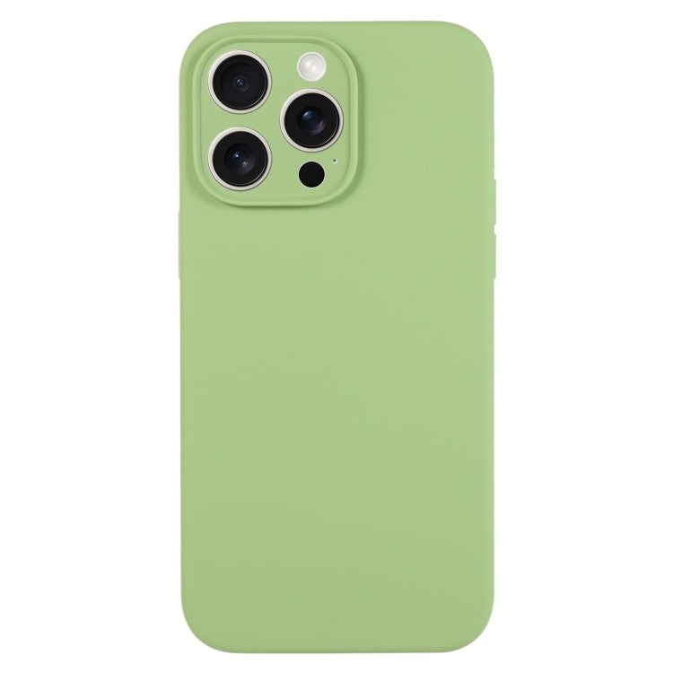 جراب هاتف من السيليكون السائل بلون نقي ومسام دقيقة، مناسب لهاتف iPhone 15 Pro