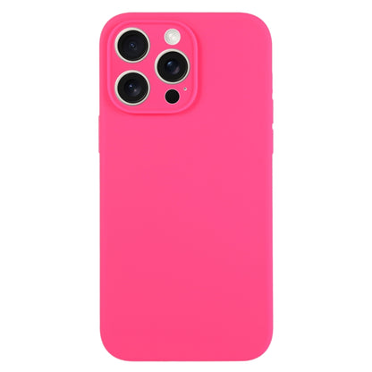 جراب هاتف من السيليكون السائل بلون نقي ومسام دقيقة، مناسب لهاتف iPhone 15 Pro