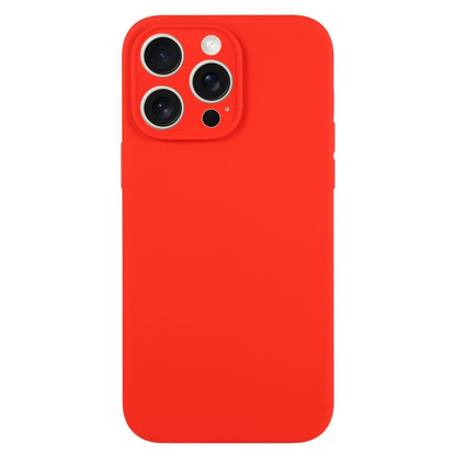 جراب هاتف من السيليكون السائل بلون نقي ومسام دقيقة، مناسب لهاتف iPhone 15 Pro