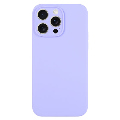جراب هاتف من السيليكون السائل بلون نقي ومسام دقيقة، مناسب لهاتف iPhone 15 Pro
