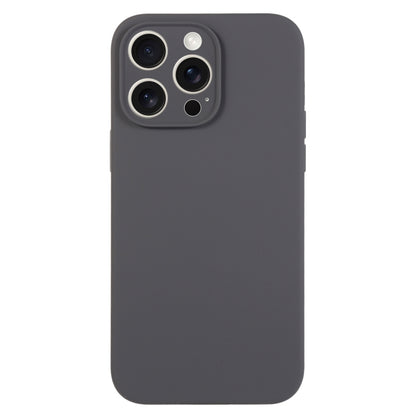 جراب هاتف من السيليكون السائل بلون نقي ومسام دقيقة، مناسب لهاتف iPhone 15 Pro