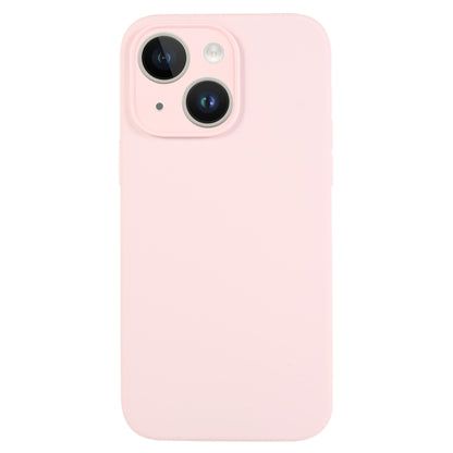 جراب هاتف من السيليكون السائل بلون نقي ومسام دقيقة، مناسب لهاتف iPhone 14 Plus