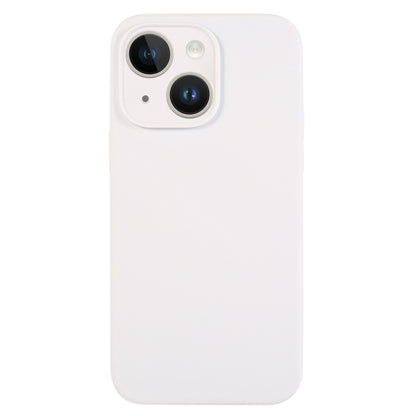 جراب هاتف من السيليكون السائل بلون نقي بمسام دقيقة، مناسب لهاتف iPhone 14