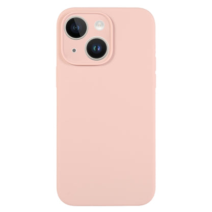 جراب هاتف من السيليكون السائل بلون نقي بمسام دقيقة، مناسب لهاتف iPhone 14