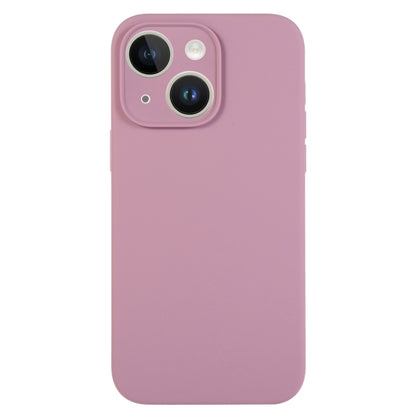 جراب هاتف من السيليكون السائل بلون نقي بمسام دقيقة، مناسب لهاتف iPhone 14
