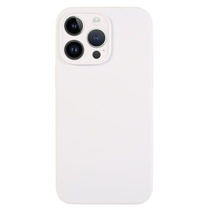 جراب هاتف من السيليكون السائل بلون نقي ومسام دقيقة، مناسب لهاتف iPhone 14 Pro