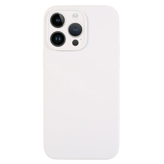 جراب هاتف من السيليكون السائل بلون نقي ومسام دقيقة، لهاتف iPhone 13 Pro Max