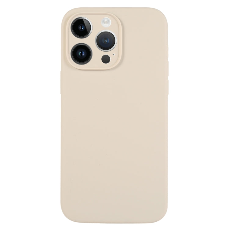 جراب هاتف من السيليكون السائل بلون نقي ومسام دقيقة، لهاتف iPhone 13 Pro Max