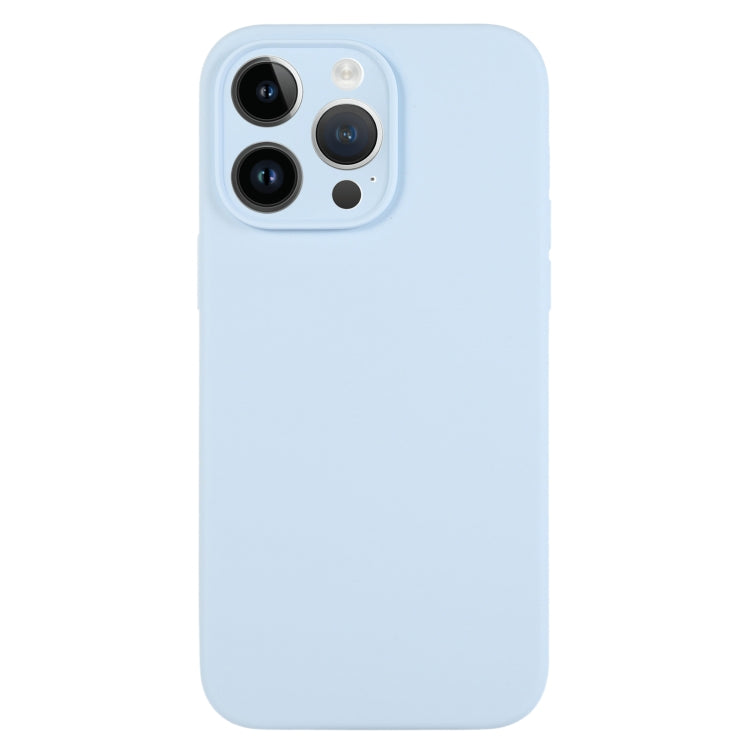 جراب هاتف من السيليكون السائل بلون نقي ومسام دقيقة، لهاتف iPhone 13 Pro Max