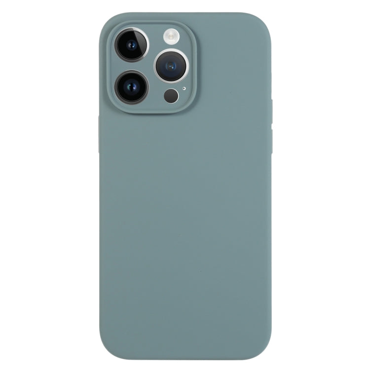 جراب هاتف من السيليكون السائل بلون نقي ومسام دقيقة، لهاتف iPhone 13 Pro Max