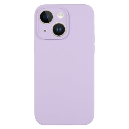 جراب هاتف من السيليكون السائل بلون نقي ومسام دقيقة، مناسب لهاتف iPhone 13