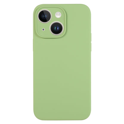 جراب هاتف من السيليكون السائل بلون نقي ومسام دقيقة، مناسب لهاتف iPhone 13