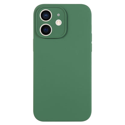 جراب هاتف من السيليكون السائل بلون نقي بمسام دقيقة، مناسب لهاتف iPhone 12