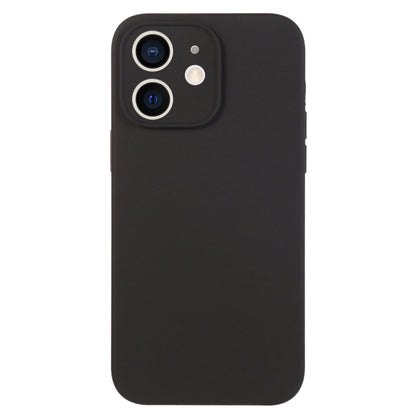 جراب هاتف من السيليكون السائل بلون نقي بمسام دقيقة، مناسب لهاتف iPhone 12