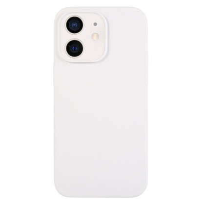 جراب هاتف من السيليكون السائل بلون نقي بمسام دقيقة، مناسب لهاتف iPhone 12