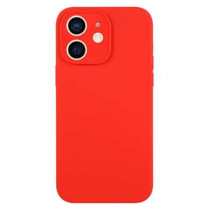 جراب هاتف من السيليكون السائل بلون نقي بمسام دقيقة، مناسب لهاتف iPhone 12