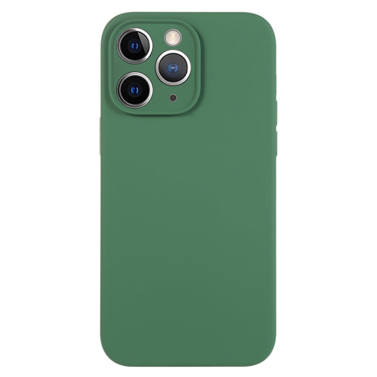جراب هاتف من السيليكون السائل بلون نقي ومسام دقيقة، مناسب لهاتف iPhone 11 Pro Max