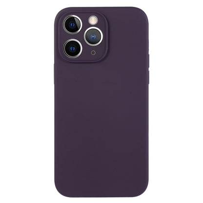 جراب هاتف من السيليكون السائل بلون نقي ومسام دقيقة، مناسب لهاتف iPhone 11 Pro Max