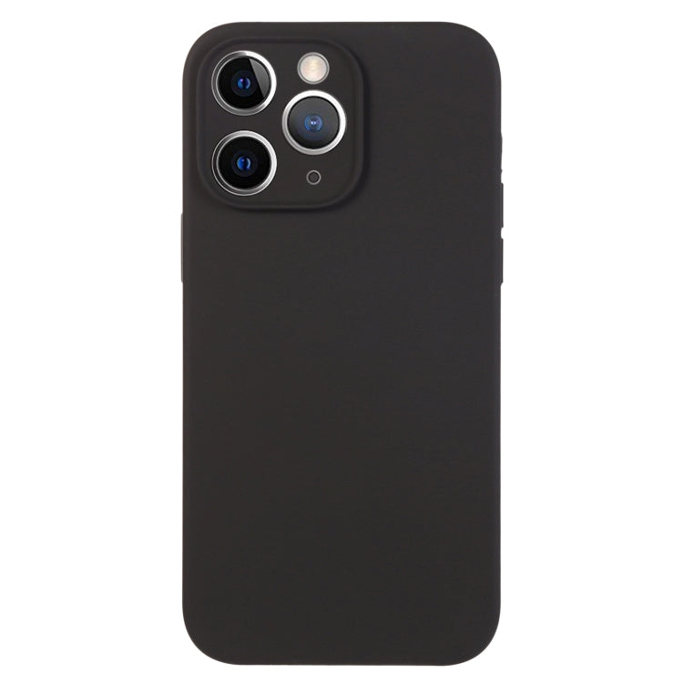 جراب هاتف من السيليكون السائل بلون نقي ومسام دقيقة، مناسب لهاتف iPhone 11 Pro Max