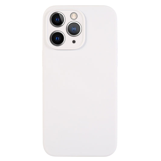 جراب هاتف من السيليكون السائل بلون نقي ومسام دقيقة، مناسب لهاتف iPhone 11 Pro Max