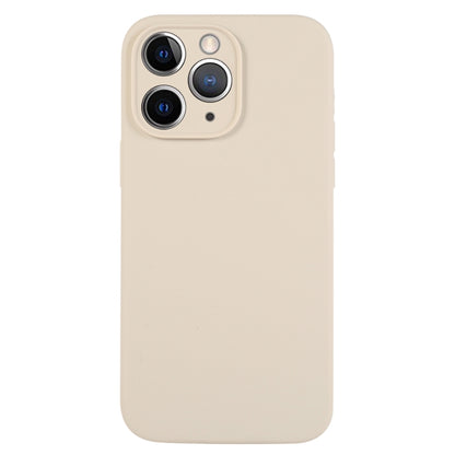 جراب هاتف من السيليكون السائل بلون نقي ومسام دقيقة، مناسب لهاتف iPhone 11 Pro Max