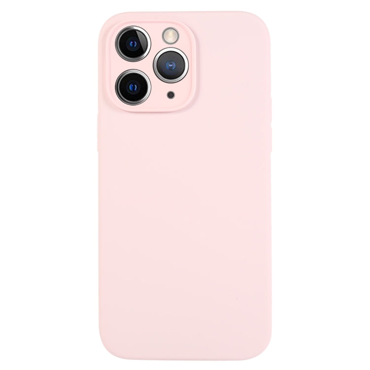 جراب هاتف من السيليكون السائل بلون نقي ومسام دقيقة، مناسب لهاتف iPhone 11 Pro Max